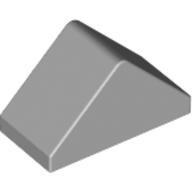 Lego kostka (kostička) střecha 2x1 sklon (šikmá) 45° oboustranná hladká, světle modro šedá (4226355, 4519957)